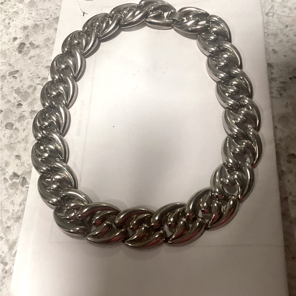 Chunky Silver Chain Necklace